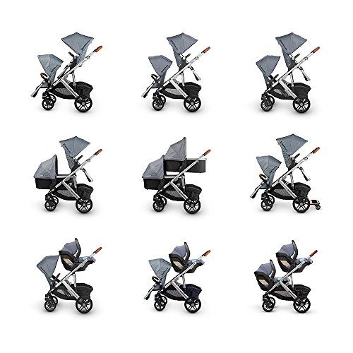  UPPAbaby VISTA Stroller, Charcoal MelangeSilverLeather, Jordan