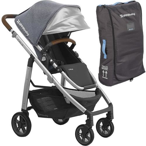  UPPAbaby Full-Size Cruz Infant Baby Stroller & Travel Bag Bundle, Gregory