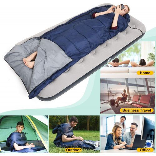  [아마존 핫딜] [아마존핫딜]UPSKR Sleeping Bag Lightweight & Waterproof for Adults & Kids Cold Weather, 4 Season Rectangular Sleeping Bags Great for Indoor & Outdoor Use Hiking Backpacking Camping Traveling w