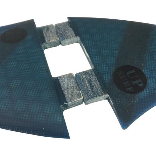  UPSURF Surfboard Fins (4 Fins) K2.1 FCS Base Honeycomb Fiberglass Quad fin with 1 Key & 8 Screws