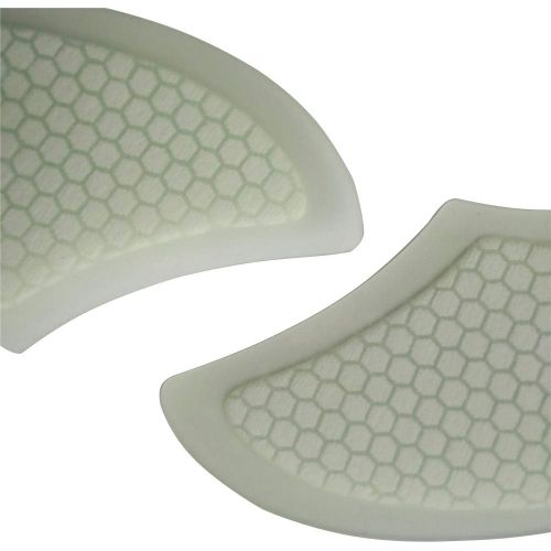  UPSURF Fiberglass Honeycomb Keel fin 2 fins surf Thruster K2 Black/White （FCS&Future&FCS2）