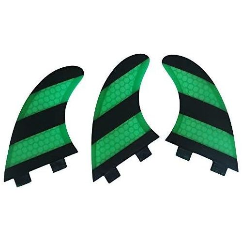  UPSURF Surfboard Tri Fin Medium Large FCS G5/G7 Size 3 Fins(White or Green)