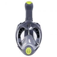UPhitnis Sunsamy Snorkel Mask, Latest Upgrades Mens Diving Goggles and Snorkel Freediving Snorkeling Mask Snorkel Set Watertight and Anti-Fog Lens Full Face Design Scuba Glasses 2 S/M L/XL,