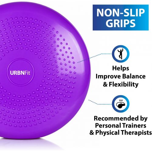  [아마존핫딜][아마존 핫딜] URBNFit Balance Disc - Stability Wobble Cushion - Lumbar Support For Desk and Office Chair, Lower Back Pain Relief and Support - Kids Wiggle Seat For Classrooms - Home Gym Workout Equipmen