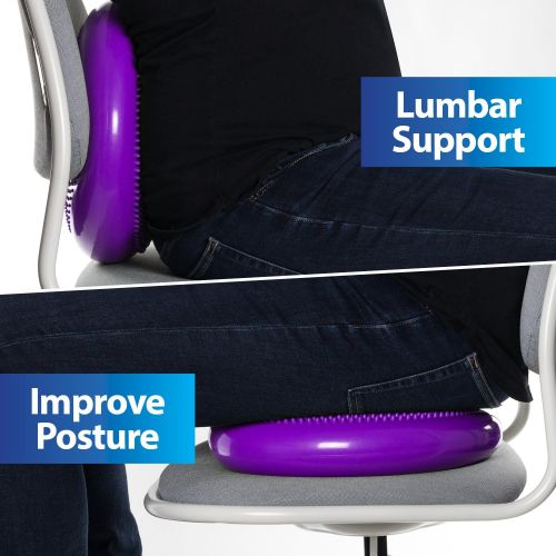  [아마존핫딜][아마존 핫딜] URBNFit Balance Disc - Stability Wobble Cushion - Lumbar Support For Desk and Office Chair, Lower Back Pain Relief and Support - Kids Wiggle Seat For Classrooms - Home Gym Workout Equipmen