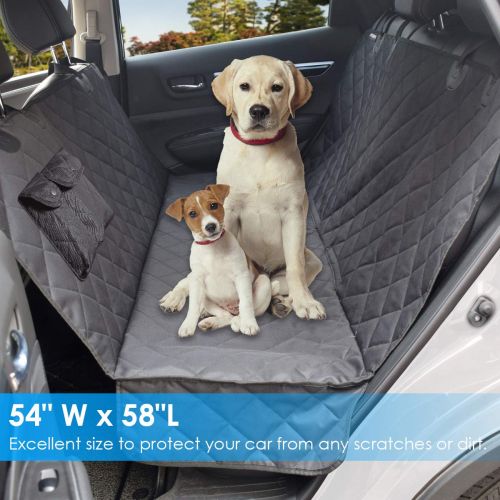  [아마존 핫딜]  [아마존핫딜]URPOWER 100% Waterproof Pet Seat Cover Car Seat Cover for Pets - Scratch Proof & Nonslip Backing & Hammock, Quilted, Padded, Durable Pet Seat Covers for Cars Trucks and SUVs