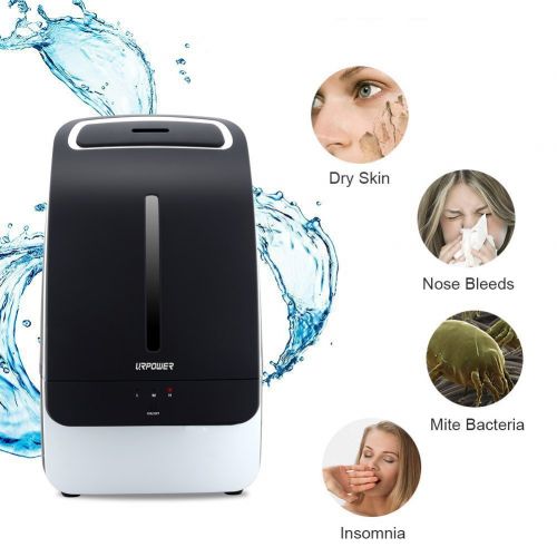  URPOWER MH501 Humidifier, 5L Large Capacity Whisper-Quiet Operation Cool Mist Ultrasonic Humidifier Waterless Auto Shut-Off with Adjustable Mist Mode for Home Bedroom Babyroom Offi