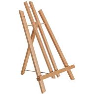 US Art Supply U.S. Art Supply 14 Medium Tabletop Display Stand A-Frame Artist Easel - Beechwood Tripod, Painting Party Easel, Students Classroom Table School Desktop, Portable Canvas Photo Pictu