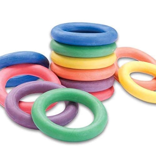  US Games 6.5 in. Rubber Deck Rings (12-Pack)