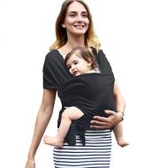 US Rich Choices Infant Carrier Baby Slings Wraps | Adjustable Breastfeeding | Breathable Soft and Comfortable | for Newborns or Infants and Toddlers | Ideal Gift for Nursing Moms (Black)