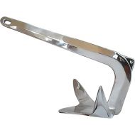 US Stainless Stainless Steel 316 Bruce Claw Force Anchor 6.6lbs (3kg) Marine Grade Polished