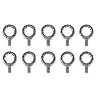 US Stainless 10 Pieces Stainless Steel 316 3/8 Lifting Eye Bolt 3/8 UNC Marine Grade