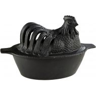 US Stove Company US Stove Kettle Chicken Steamer, For Use with Hot Stove, Cast Iron, Black