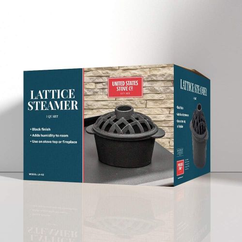  US Stove Company LS-02 Lattice Steamer, Black