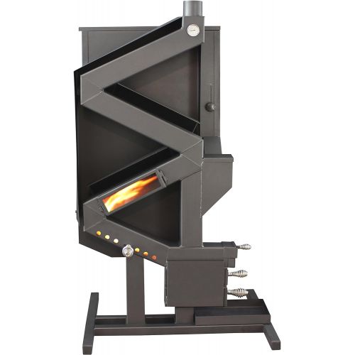  US Stove Company US GW1949 Wiseway Non Electric Pellet Stove, 60 lbs Hopper, Black