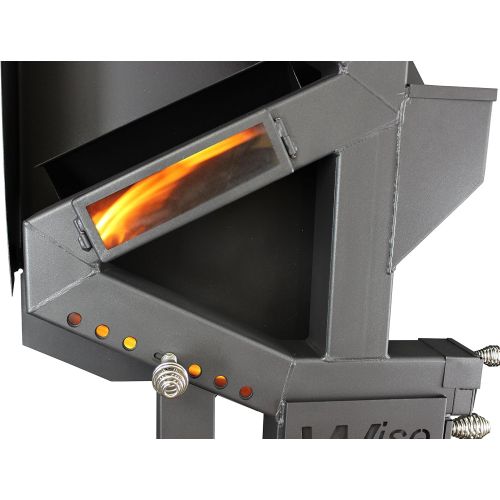  US Stove Company US GW1949 Wiseway Non Electric Pellet Stove, 60 lbs Hopper, Black