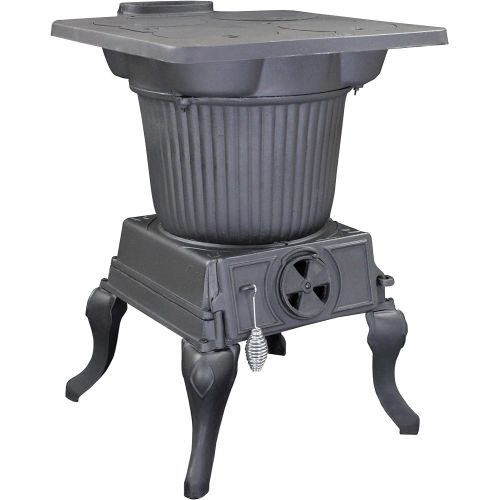  US Stove Company SR57E Rancher Cast Iron Stove, Black