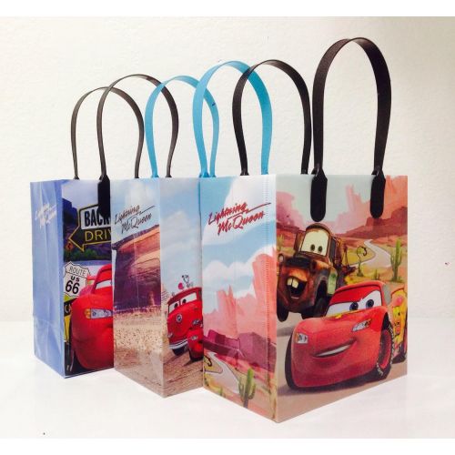  USA Disney Car Mc Queen Party Favor Goodie Small Gift Bags (12 Bags)