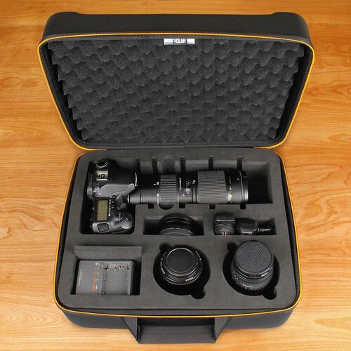  USA GEAR H-Series HXP Hard Shell SLR Camera Foam Case (Black)