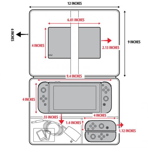  USA Gear USA GEAR Nintendo Switch Case Bag