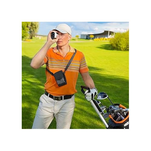  USA Gear Range Finder Golf Case with Shoulder Strap - Rangefinder Case Compatible with Vortex, Bushnell, Callaway and more - Golf Laser Rangefinder Carry Bag with Weather Resistant Exterior, Belt Loop