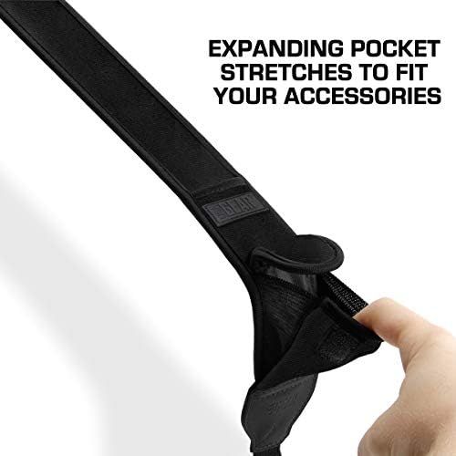  [아마존베스트]USA Gear USA GEAR TrueSHOT Camera Strap with Black Neoprene Pattern, Accessory Pockets and Quick Release Buckles - Compatible with Canon, Fujifilm, Nikon, Sony and More DSLR, Mirrorless, Ca