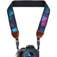 [아마존베스트]USA Gear USA GEAR TrueSHOT Camera Strap with Galaxy Neoprene Pattern , Accessory Pockets and Quick Release Buckles - Compatible With Canon , Fujifilm , Nikon , Sony and More DSLR , Mirrorle