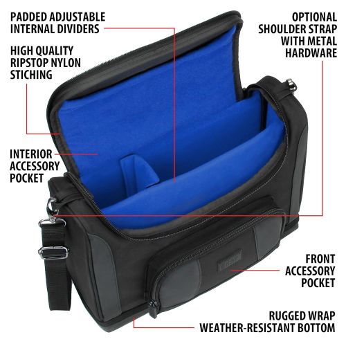  [아마존베스트]USA Gear Mini Projector Case S7 Pro Portable Projector Carrying Travel Bag Compatible with ViewSonic M1, LG PF1500W, and Other Small LED Projectors from DBPOWER, GooDee, Meyoung, R