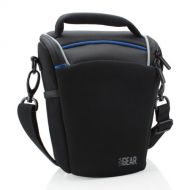 USA Gear Portable DSLR Camera Case Bag with Top Loading Accessibility - Compatible with Fujifilm X-T2, Finepix S9800, Pentax K-70 and More DSLR Cameras