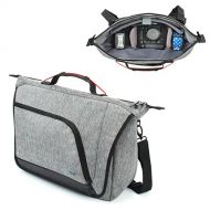 USA Gear Camera Shoulder Bag for DSLR SLR with Customizable Dividers, Weather Resistant Bottom, Comfortable Back Support and Adjustable Strap - Compatible with Nikon, Canon, Sony,