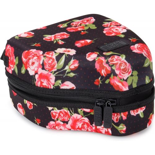  USA GEAR Hard Shell DSLR Camera Case (Floral) with Molded EVA Protection, Quick Access Opening, Padded Interior and Rubber Coated Handle-Compatible with Nikon, Canon, Pentax, Olymp