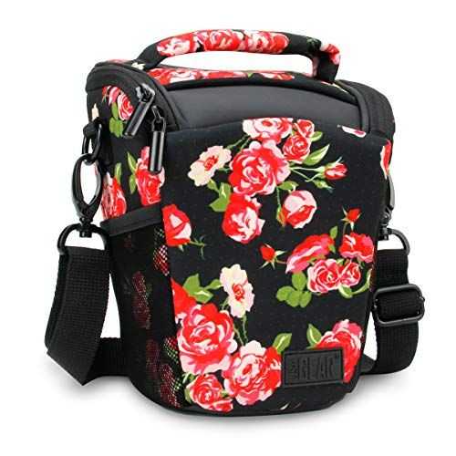  USA Gear SLR Camera Small Case Bag for Men and Women with Top Loading Accessibility, Adjustable Shoulder Sling, Padded Handle - Comfortable, Durable and Light Weight for Nikon, Can
