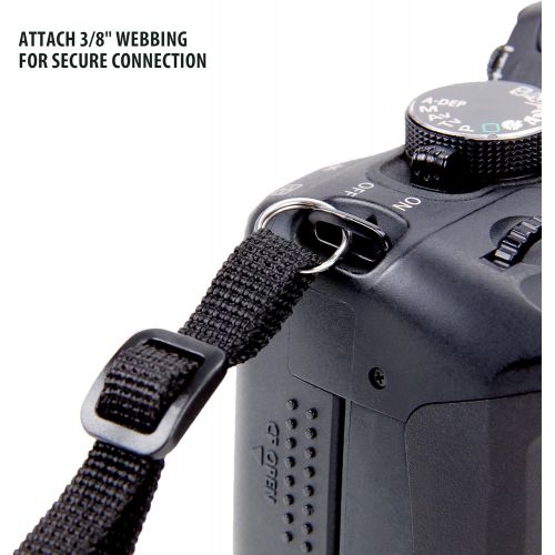  USA GEAR TrueSHOT Camera Strap with Polka Dot Neoprene Pattern, Accessory Storage Pockets and Quick Release Buckles - Conpatible with Canon, Nikon, Fujifilm, Sony, Panasonic and Mo