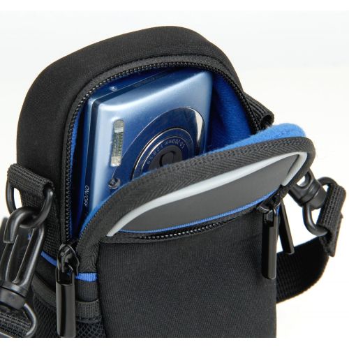  USA Gear Compact Camera Point and Shoot Case with Protective Rain Cover - Compatible with Panasonic Lumix, Nikon Coolpix A300, Canon PowerShot ELPH, Sony DSCW800, Kodak PIXPRO and