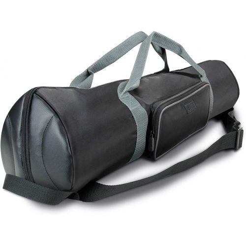  Visit the USA Gear Store USA Gear Padded Tripod Case Bag - Holds Tripods from 21 to 35 inches - Adjustable Size Extension, Storage Pocket and Shoulder Strap for Professional Camera Accessories and Photo Ca