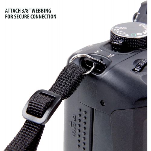  [아마존베스트]USA Gear TrueSHOT Camera Strap with Black Neoprene Pattern, Accessory Pockets and Quick Release Buckles - Compatible with Canon, Nikon, Sony and More DSLR, Mirrorless, Instant Came