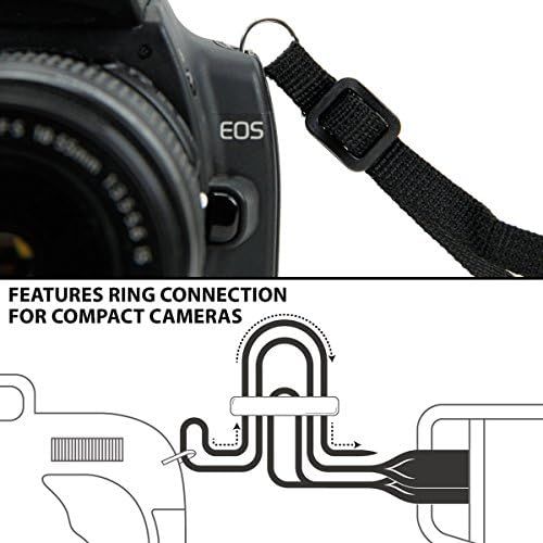  USA GEAR DSLR Camera Strap Chest Harness with Quick Release Buckles, Floral Neoprene Pattern and Accessory Pockets - Compatible with Canon, Nikon, Sony and More Point and Shoot and