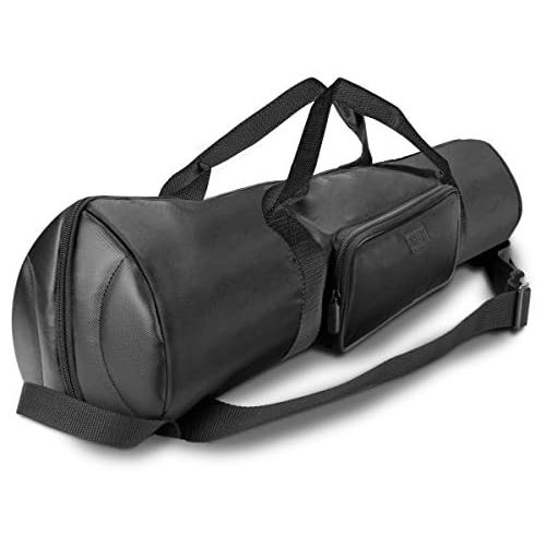  USA Gear Padded Tripod Case Bag - Holds Tripods from 21 to 35 inches - Adjustable Size Extension, Storage Pocket and Shoulder Strap for Professional Camera Accessories and Photo Ca