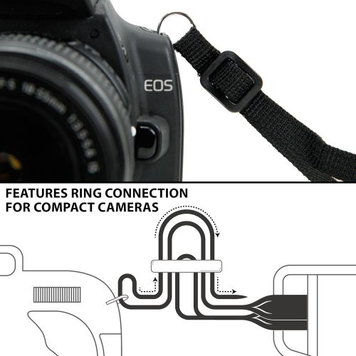  USA GEAR DSLR Camera Strap Chest Harness with Quick Release Buckles, Galaxy Neoprene Pattern and Accessory Pockets - Compatible with Canon, Nikon, Sony and More Point and Shoot and