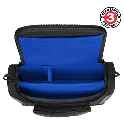  USA GEAR Portable Photo Printer Carrying Case - Compact Printer Messenger Bag Compatible with Canon SELPHY CP1300 / CP1200, HP Sprocket Studio, Epson PictureMate PM-400, Kodak Dock