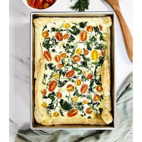  USA Pan Bakeware Rectangular Cake Pan, 9 x 13 inch, Nonstick & Quick Release Coating, Made in the USA from Aluminized Steel