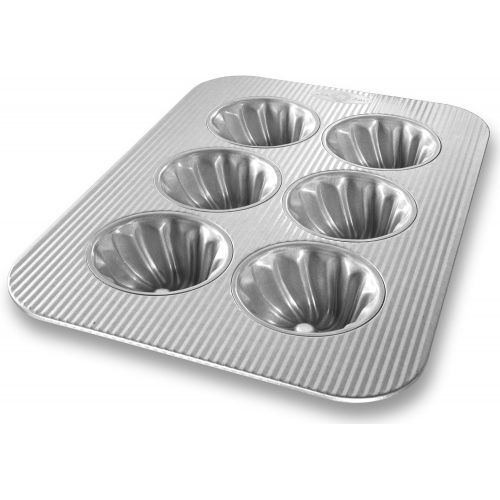  USA Pan Bakeware Swirl Cupcake Pan, 6 Well, Nonstick & Quick Release Coating, Made in the USA from Aluminized Steel: Novelty Cake Pans: Kitchen & Dining