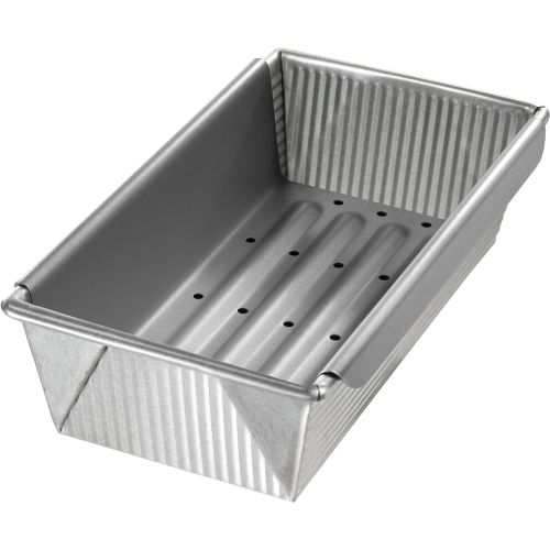  USA Pan Bakeware Aluminized Steel Meat Loaf Pan with Insert: Meatloaf Pan: Kitchen & Dining