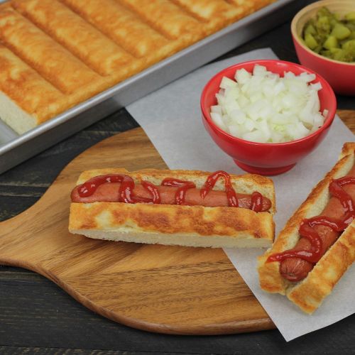  USA Pan Bakeware Aluminized Steel New England Hot Dog Pan: Hot Dog Baking Pan: Kitchen & Dining