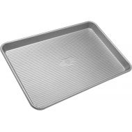 USA Pan Bakeware Half Sheet Pan, Warp Resistant Nonstick Baking Pan, Made in the USA from Aluminized Steel 17 1/4 x12 1/4 x1