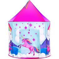[아마존 핫딜] USA Toyz Unicorn Kids Play Tents for Girls and Boys - Unicorn Playhouse Pop Up Princess Tent w/ Unicorn Headband and Tent Carry Tote