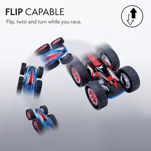  USA Toyz RC Cars for Kids Stunt Remote Control Car w Off Road RC Car Tires and 2 RC Car Batteries for Fast RC Cars for Adults + Kids