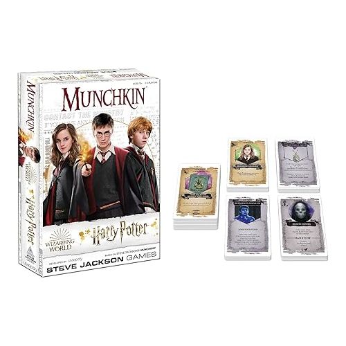  Munchkin Harry Potter Board Game | Officially Licensed Harry Potter Gift | Artwork from Harry Potter Movies | Collectible Steve Jackson's Munchkin Game