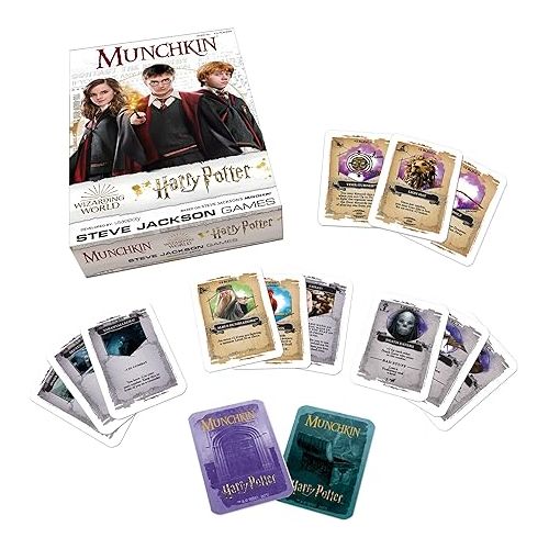  Munchkin Harry Potter Board Game | Officially Licensed Harry Potter Gift | Artwork from Harry Potter Movies | Collectible Steve Jackson's Munchkin Game