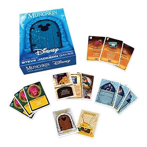  USAOPOLY Munchkin: Disney Card Game | Munchkin Game Featuring Disney Characters and Villains | Officially Licensed Disney Card Game | Tabletop Games & Board Games for Disney Fans
